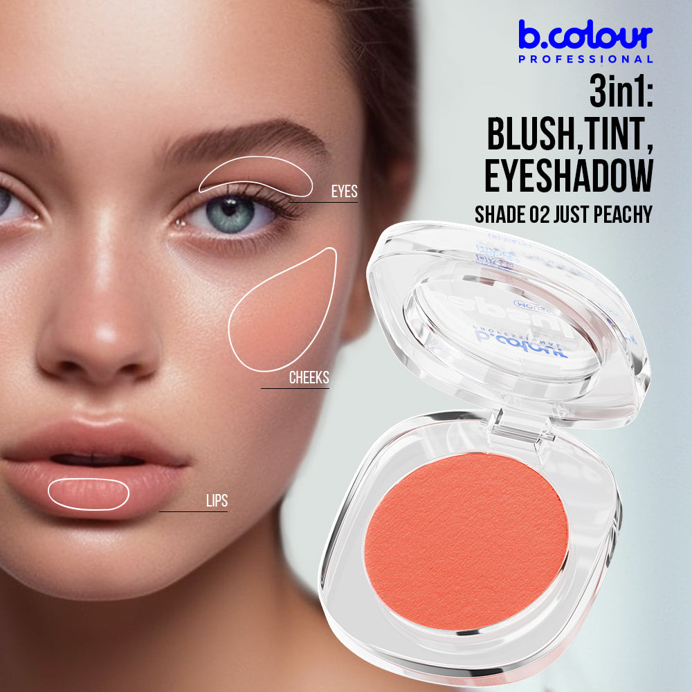 7DAYS B.COLOUR PRO CAPSULE Mousse face blush / 02 Just peachy