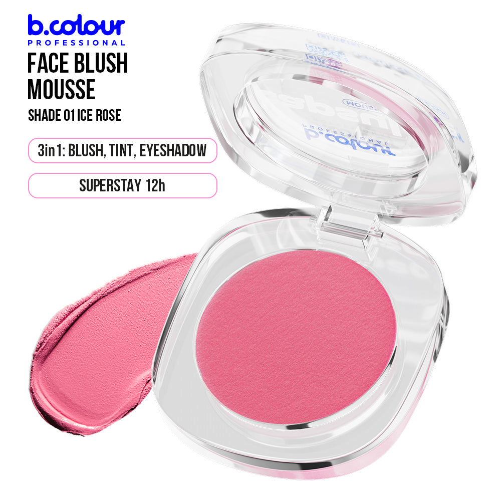 B.COLOUR PRO CAPSULE Mousse Face Blush, 3 g
