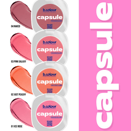 7DAYS B.COLOUR PRO CAPSULE Mousse face blush / 02 Just peachy