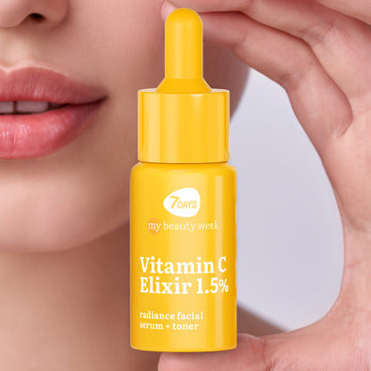 7DAYS MY BEAUTY WEEK Radiance facial serum+toner VITAMIN C ELIXIR, 20ml