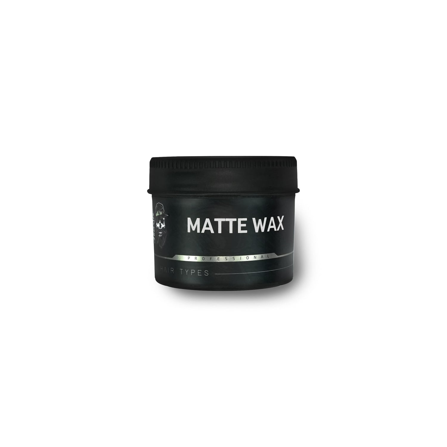 Hairotic Professional Matte Wax in schwarzer Runddose mit Schraubdeckel – mattes Stylingwachs für alle Haartypen.