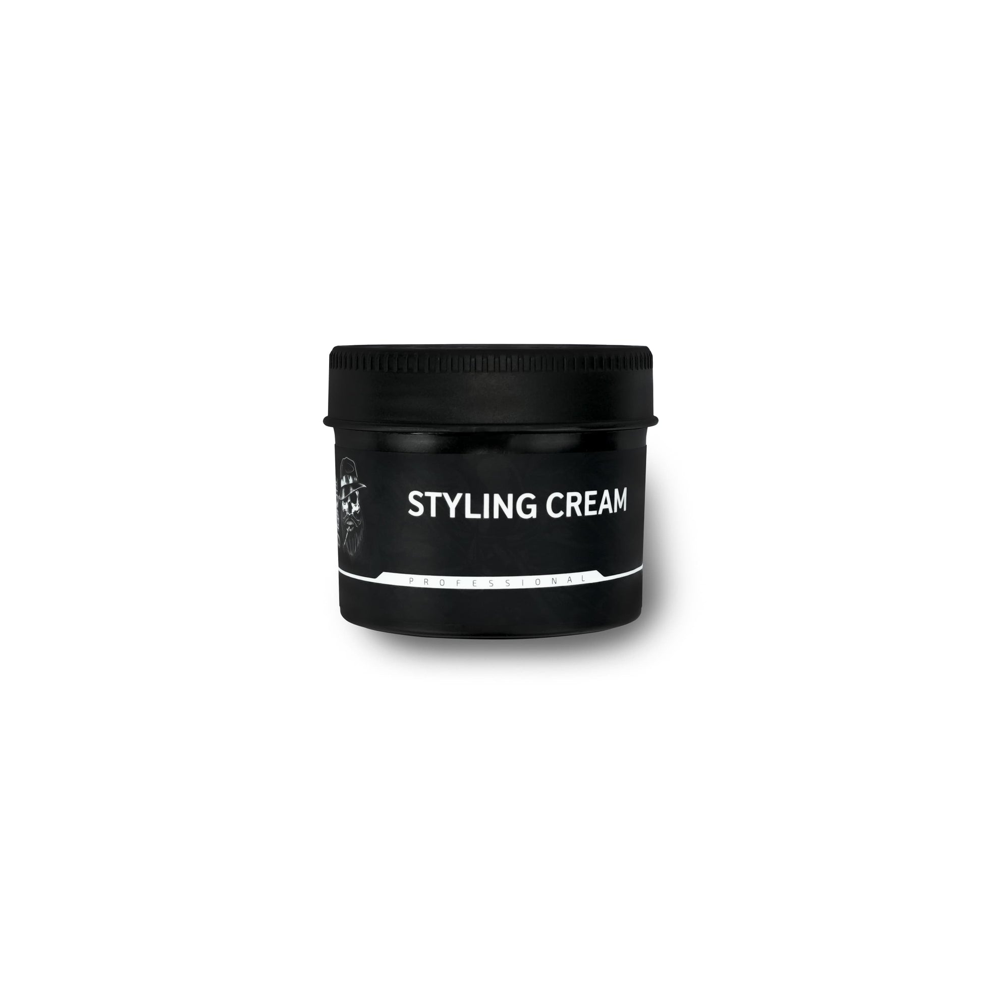 Hairotic Professional Styling Cream in schwarzer Runddose mit Schraubdeckel – pflegende Stylingcreme für flexibles Haarstyling.