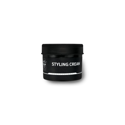 Hairotic Professional Styling Cream in schwarzer Runddose mit Schraubdeckel – pflegende Stylingcreme für flexibles Haarstyling.